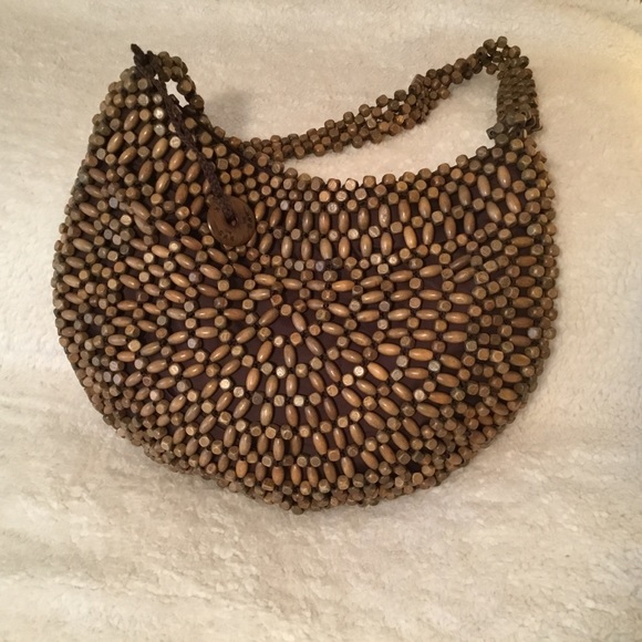 The Sak Wooden Bead Shoulder Bag - Picture 2 of 4